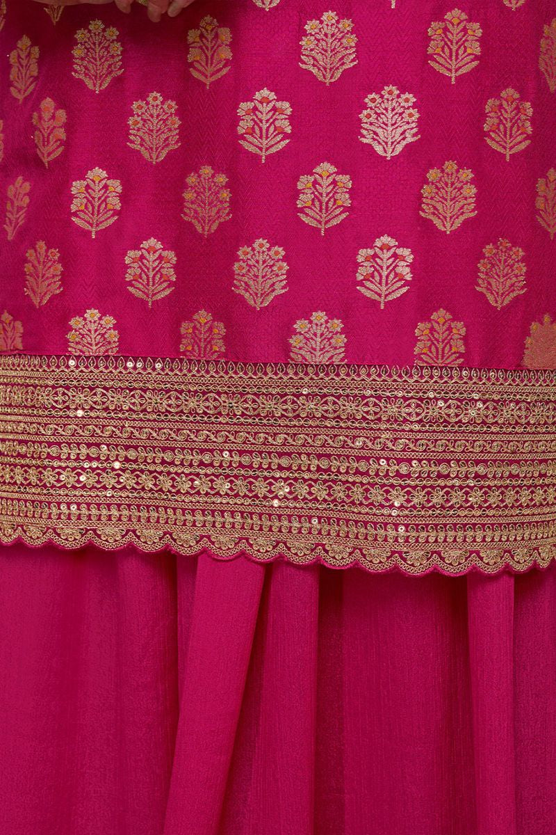 Rani Pink Dola Silk Salwar Kameez - SFVNF2115R