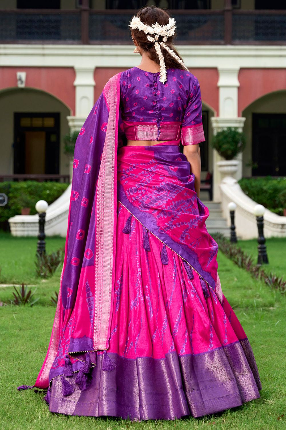 Pink Silk Navratri Lehenga Choli SFROY535303