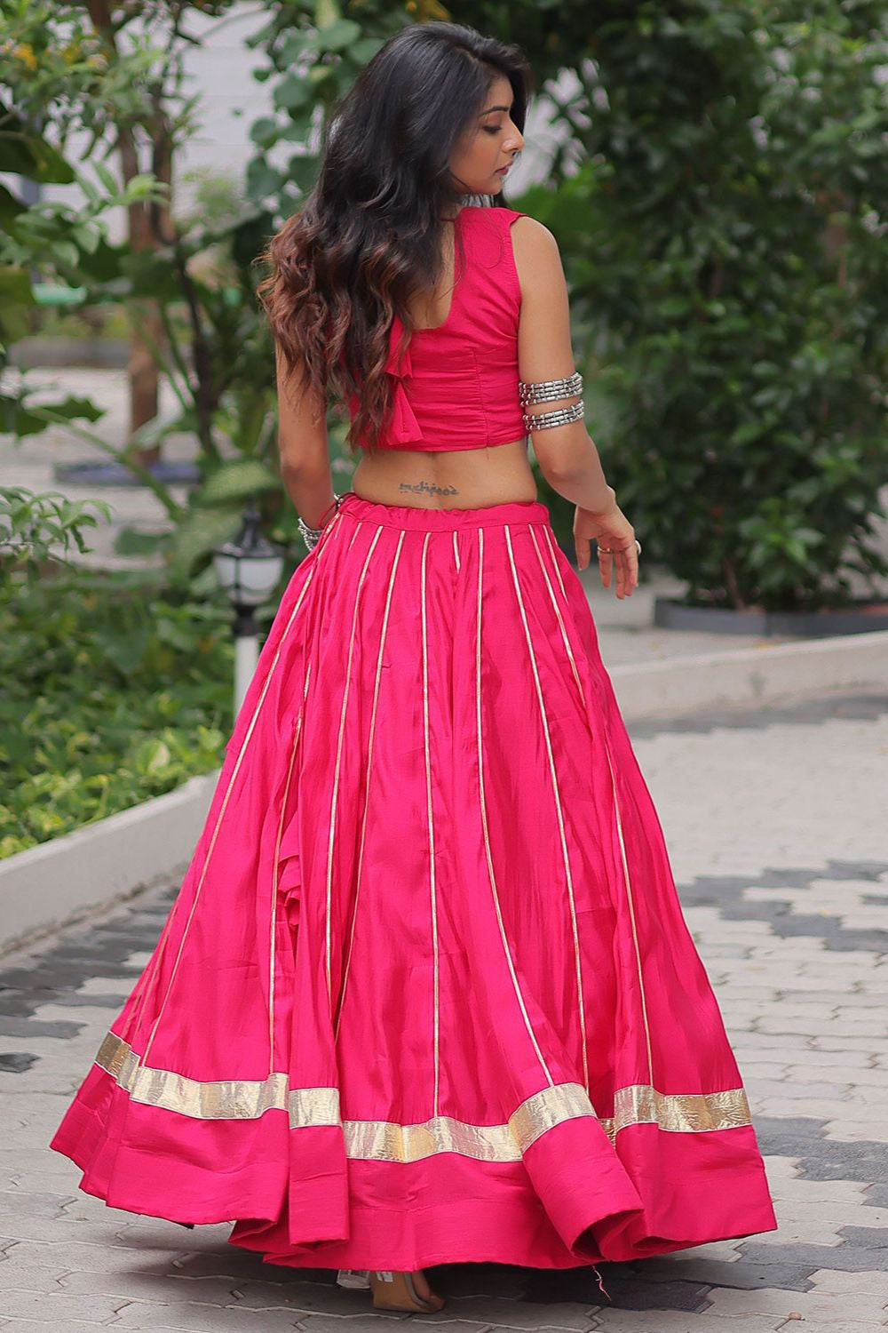 Rani Pink Silk Navratri Chaniya Choli SFROY553201R