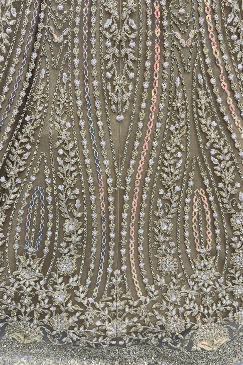 Golden Net Party Lehenga Choli SFANJ3127