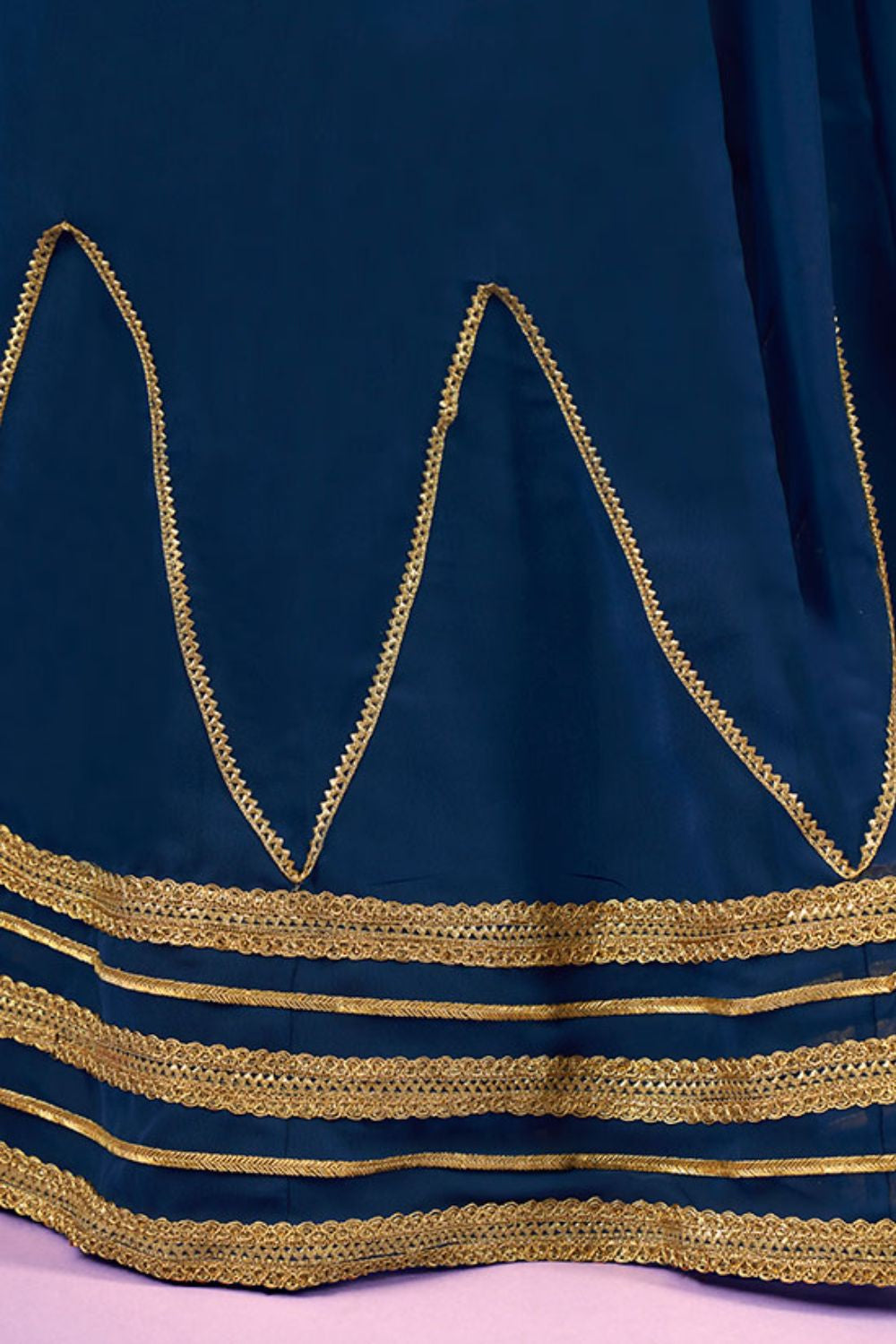 Blue Sangeet Ceremony Georgette Lehenga Choli SFARY16106