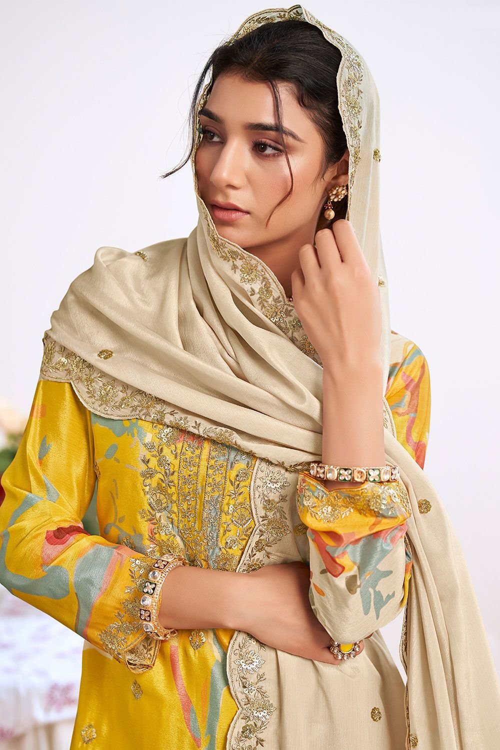 Yellow Other Salwar Kameez - SFYS159602R