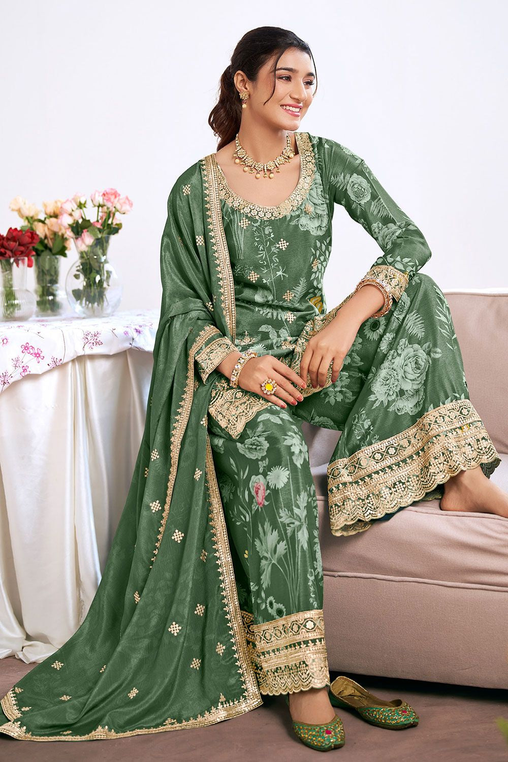 Green Other Salwar Kameez - SFYS159604R