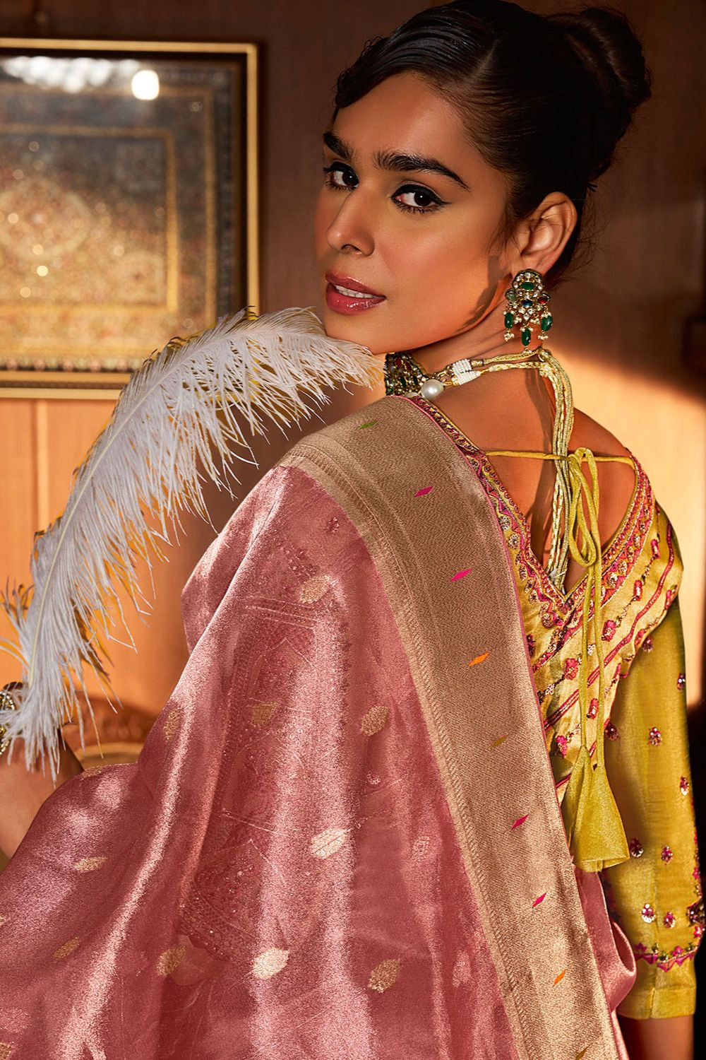 Pink Wedding Ceremonial Paithani Silk Sarees SFRELS5001