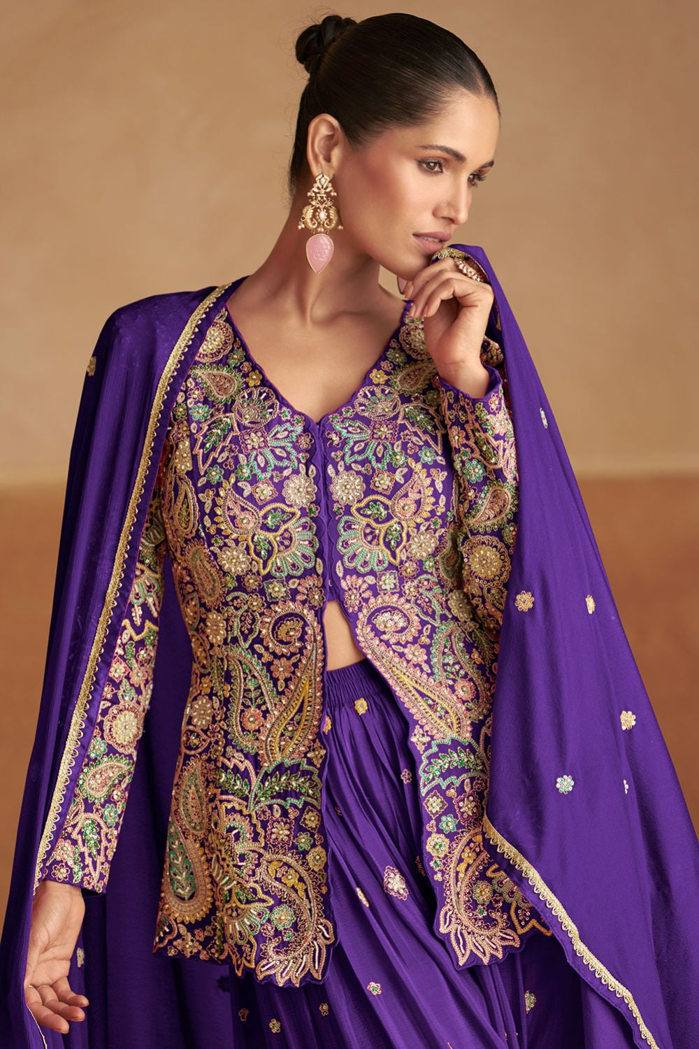 Purple Other Salwar Kameez - SFSMT49403R