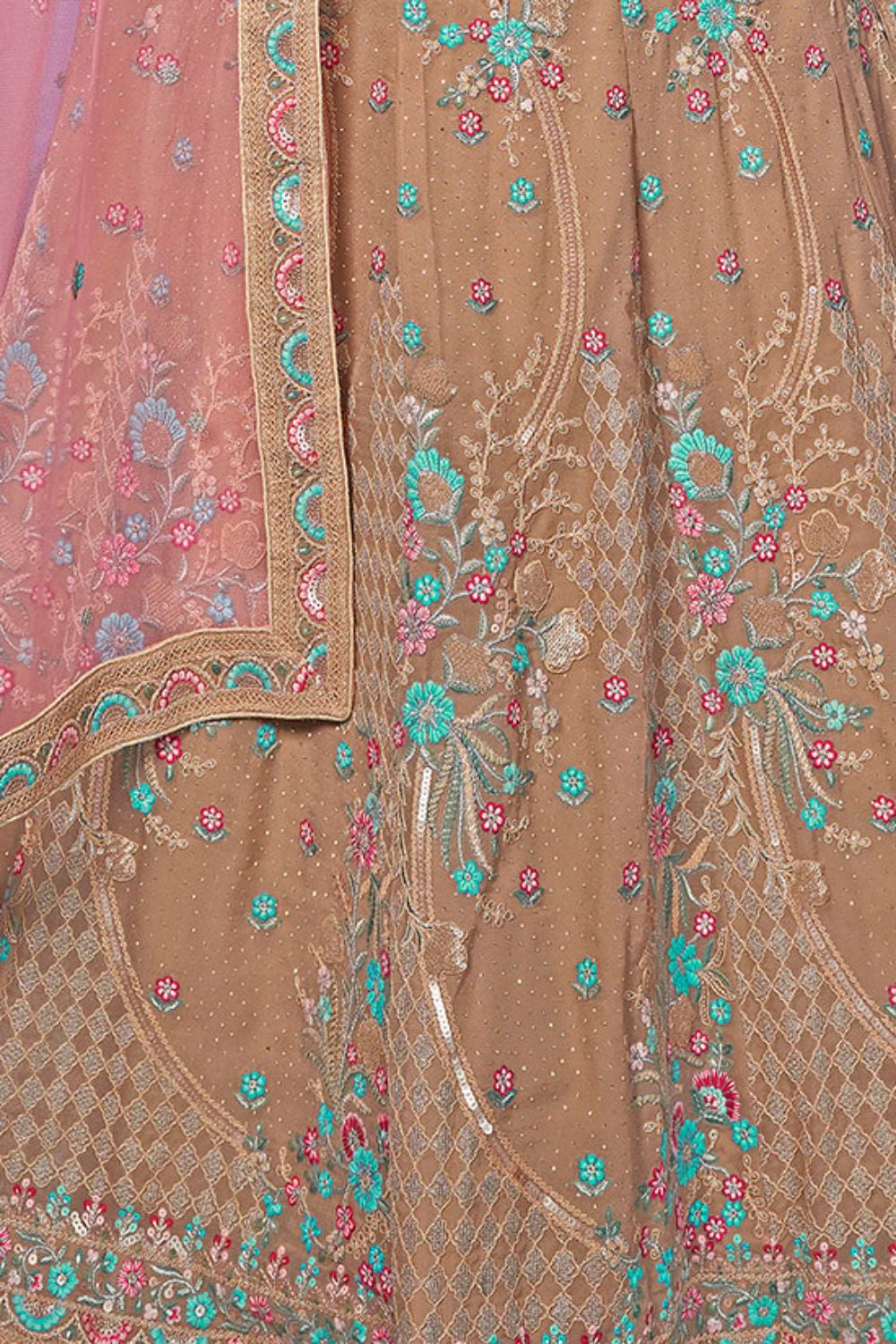 Purple Georgette Evening Reception Lehenga Choli SFARY19502