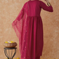 Pink Readymade Salwar Suit In Silk SFSR278795