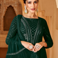 Indian Pakistani Green Sangeet Long Anarkali Gown Salwar Suit SFSR264456