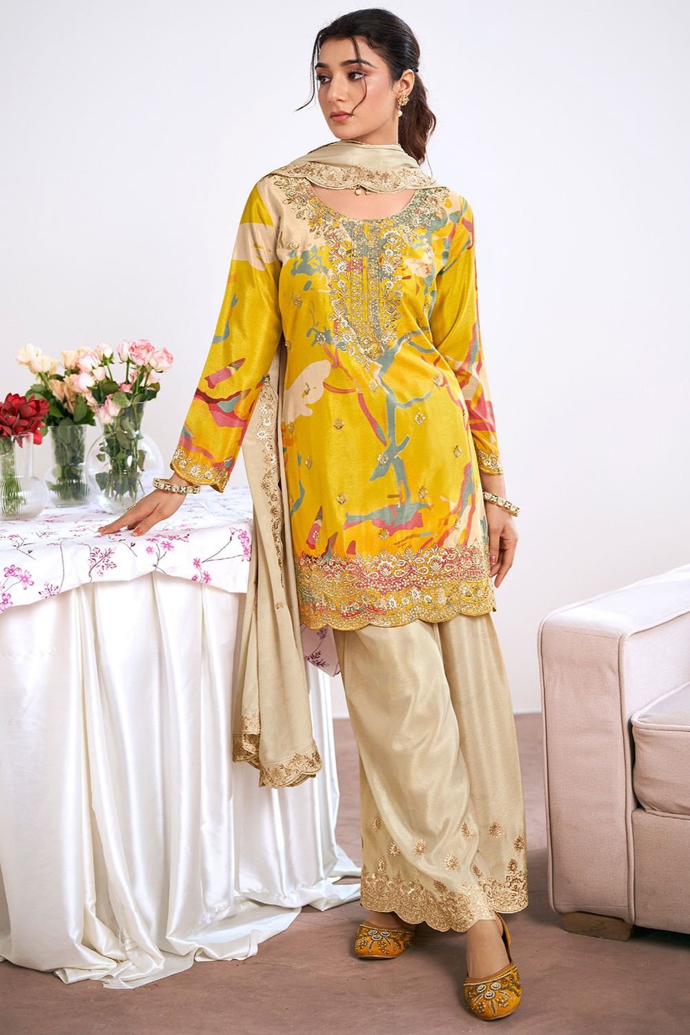 Yellow Other Salwar Kameez - SFYS159602R