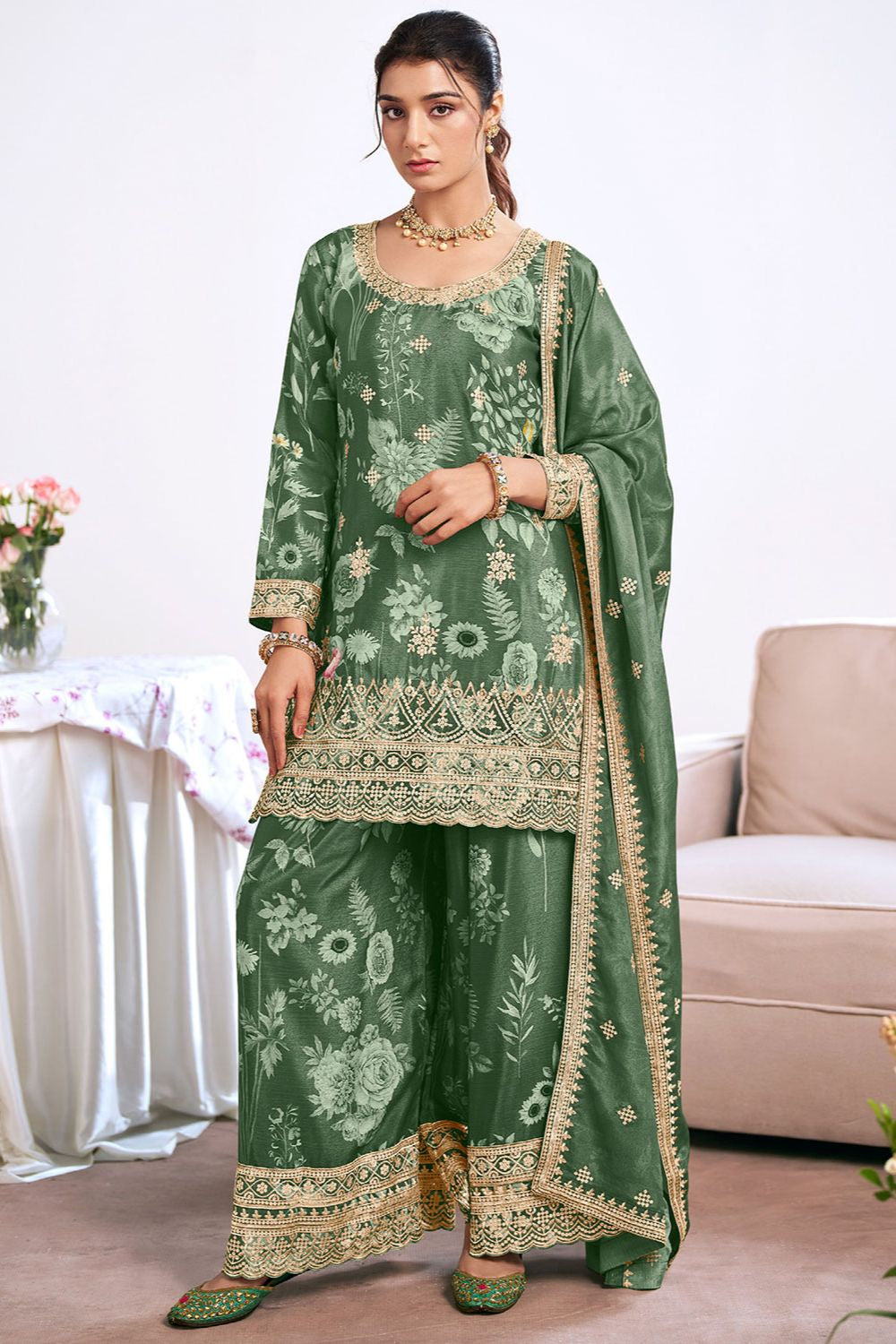 Green Other Salwar Kameez - SFYS159604R