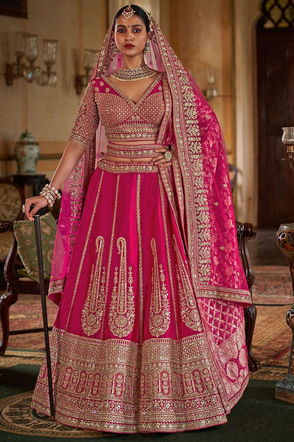 Rani Silk Royal Bridal Lehenga Choli SFSJDN33909