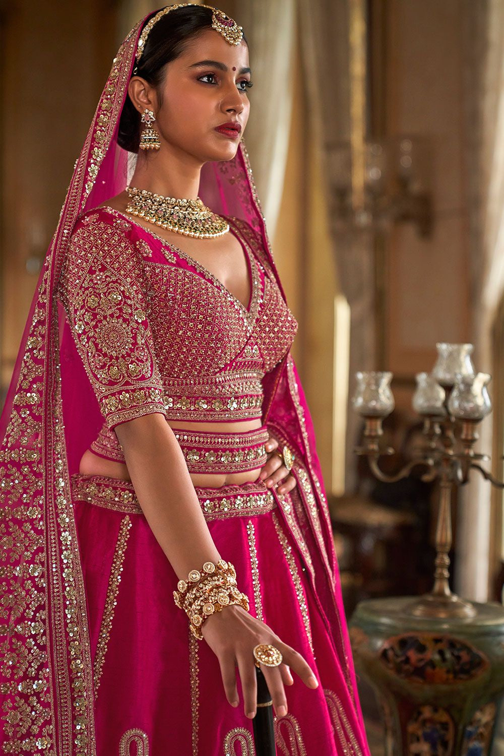 Rani Silk Royal Bridal Lehenga Choli SFSJDN33909