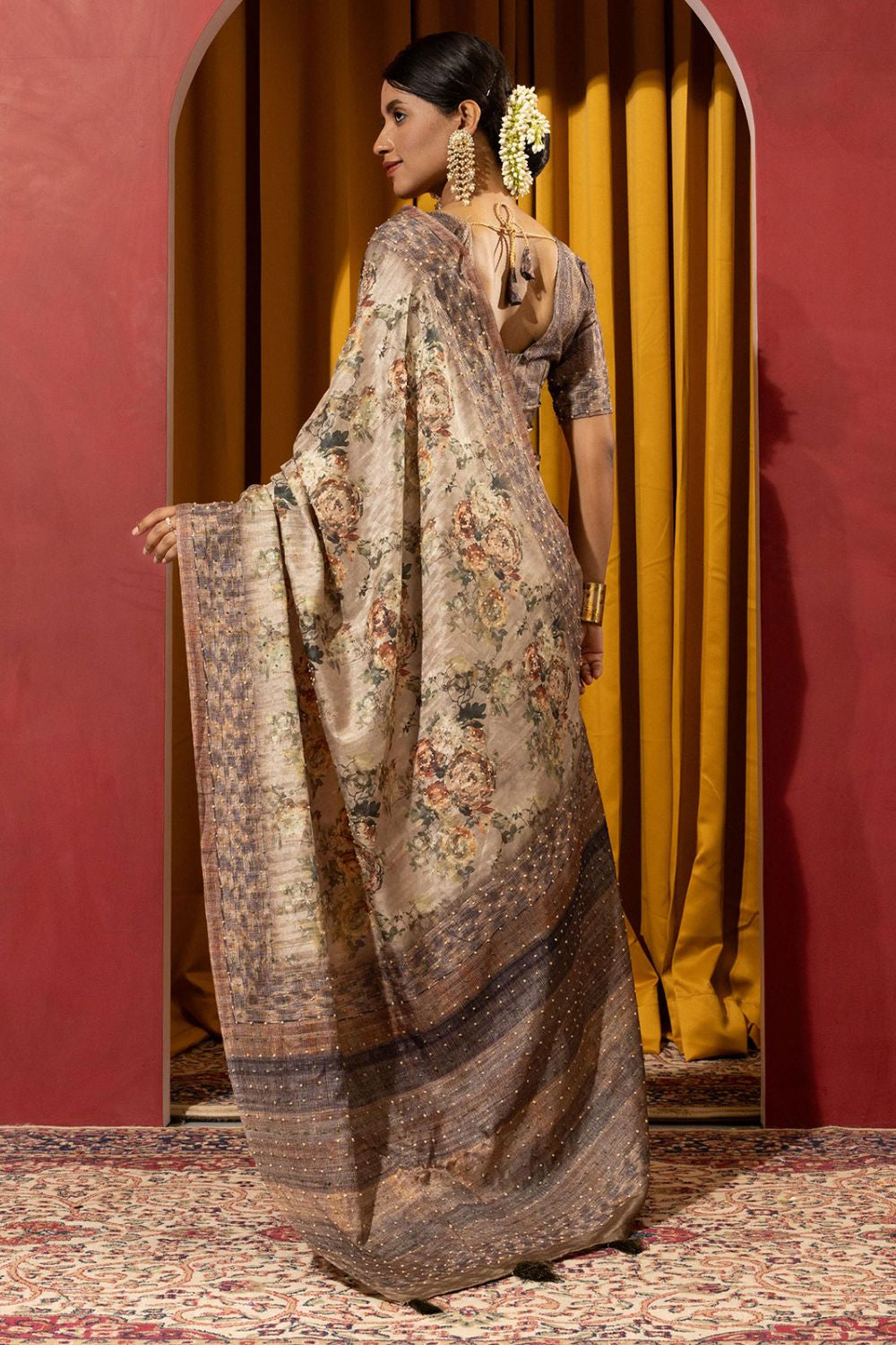 Yellow Silk Sarees For Wedding Ceremony SFSDR1804