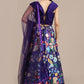 Purple  Designer Indian Silk Zari Floral Lehenga Choli SFROY398624 - Siya Fashions