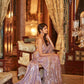 Designer Mauve Lilac Gold Sequin Work In Silk SFETS553 - Siya Fashions