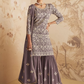 Purple Georgette Designer Georgette Salwar Kameez Suit SFZ126924