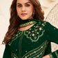 Green Bridesmaid Palazzo Salwar Kameez Suit In Georgette SFZ133727