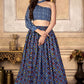 Blue Fancy Printed Silk Lehenga Choli SFSA344304 - Siya Fashions