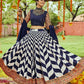 Blue White Heavy Navaratri Chaniya Choli In Muslin Cotton SKKHU13505 - Siya Fashions