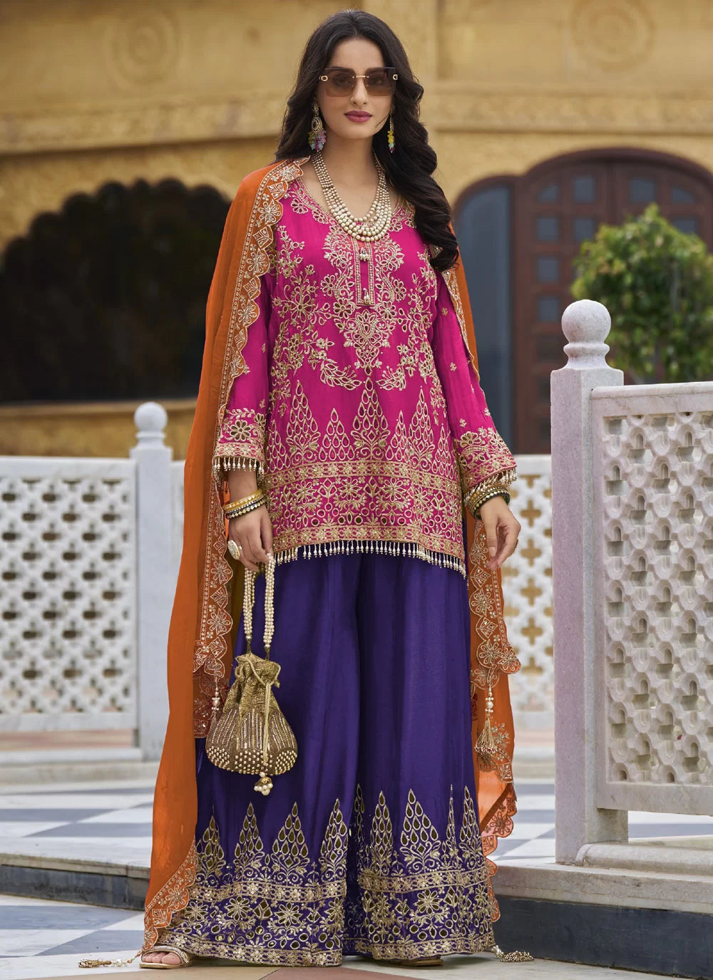 Palazzo - Sharara Salwar Suit