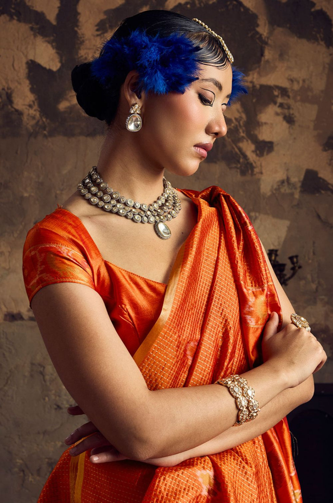 Orange Silk Sarees - SFSJDN44201