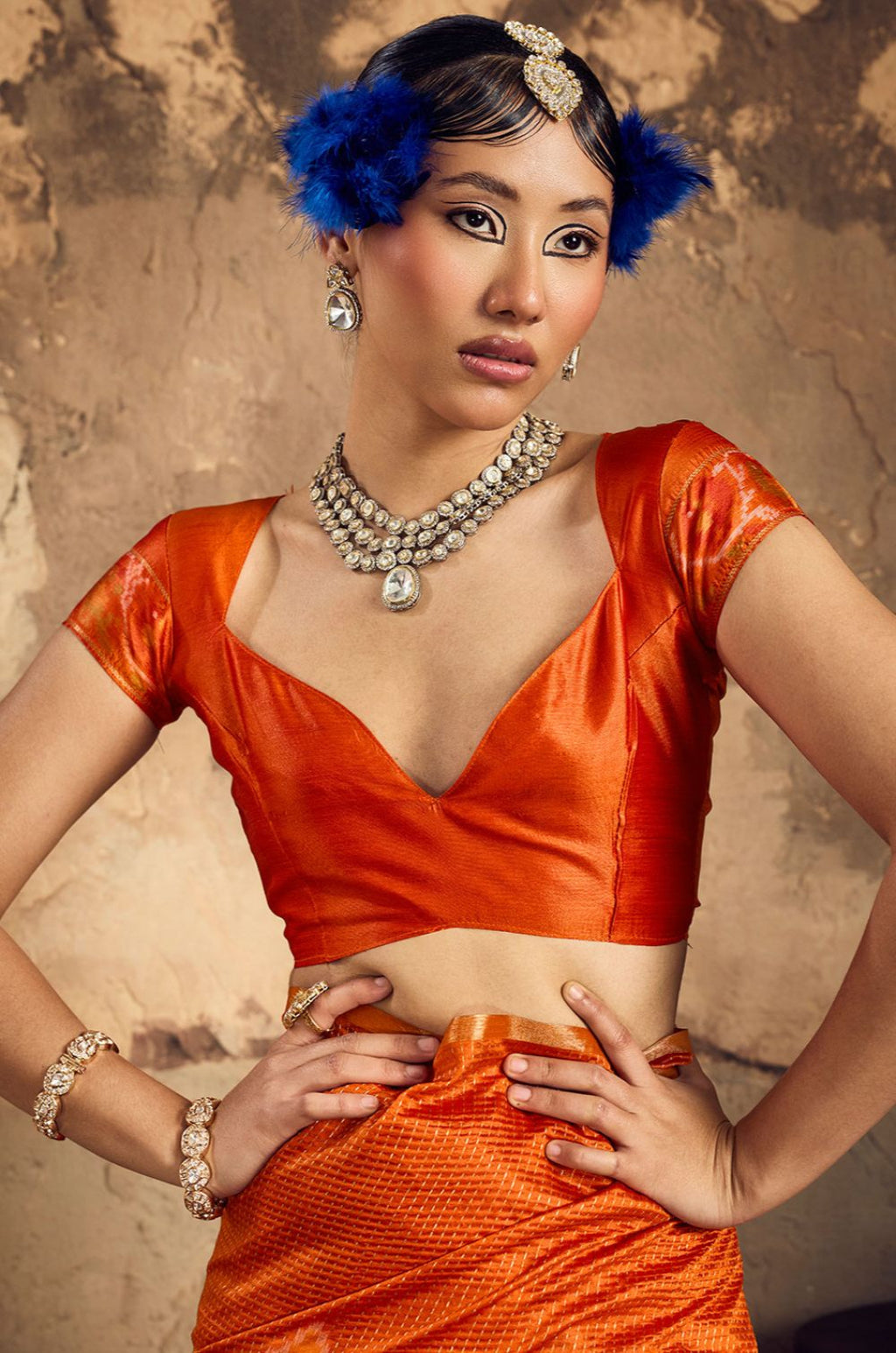 Orange Silk Sarees - SFSJDN44201