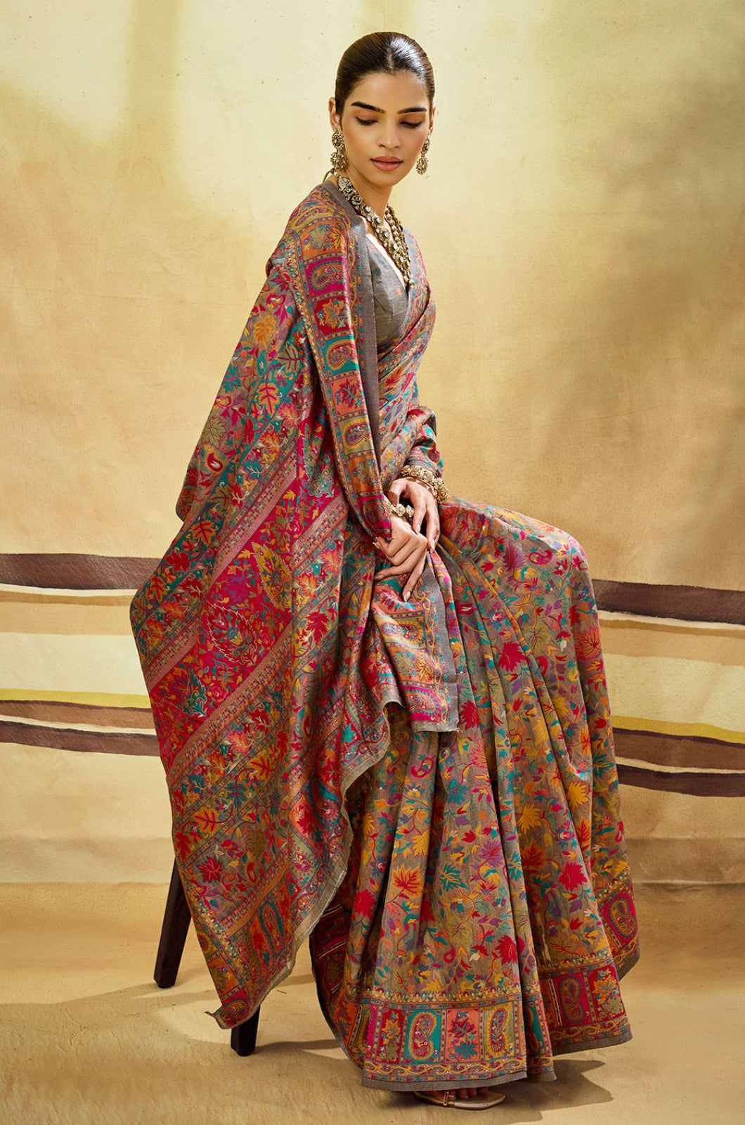 Grey Cotton Sarees - SFSJDN45504