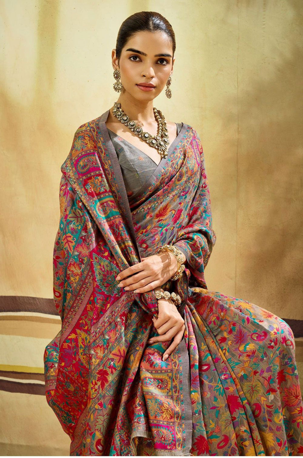 Grey Cotton Sarees - SFSJDN45504