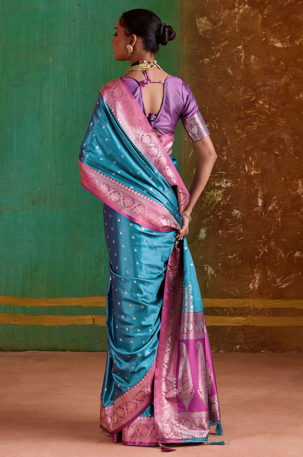 Firozi Silk Sarees - SFSJDN44001