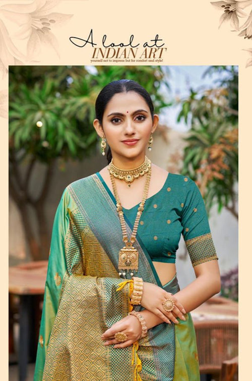Green Silk Sarees - SFSGM124301