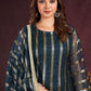 Plus Size Blue  Salwar Suit In Net SFYS114803B