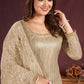 Plus Size Gold Salwar Suit In Net SFYS114804A