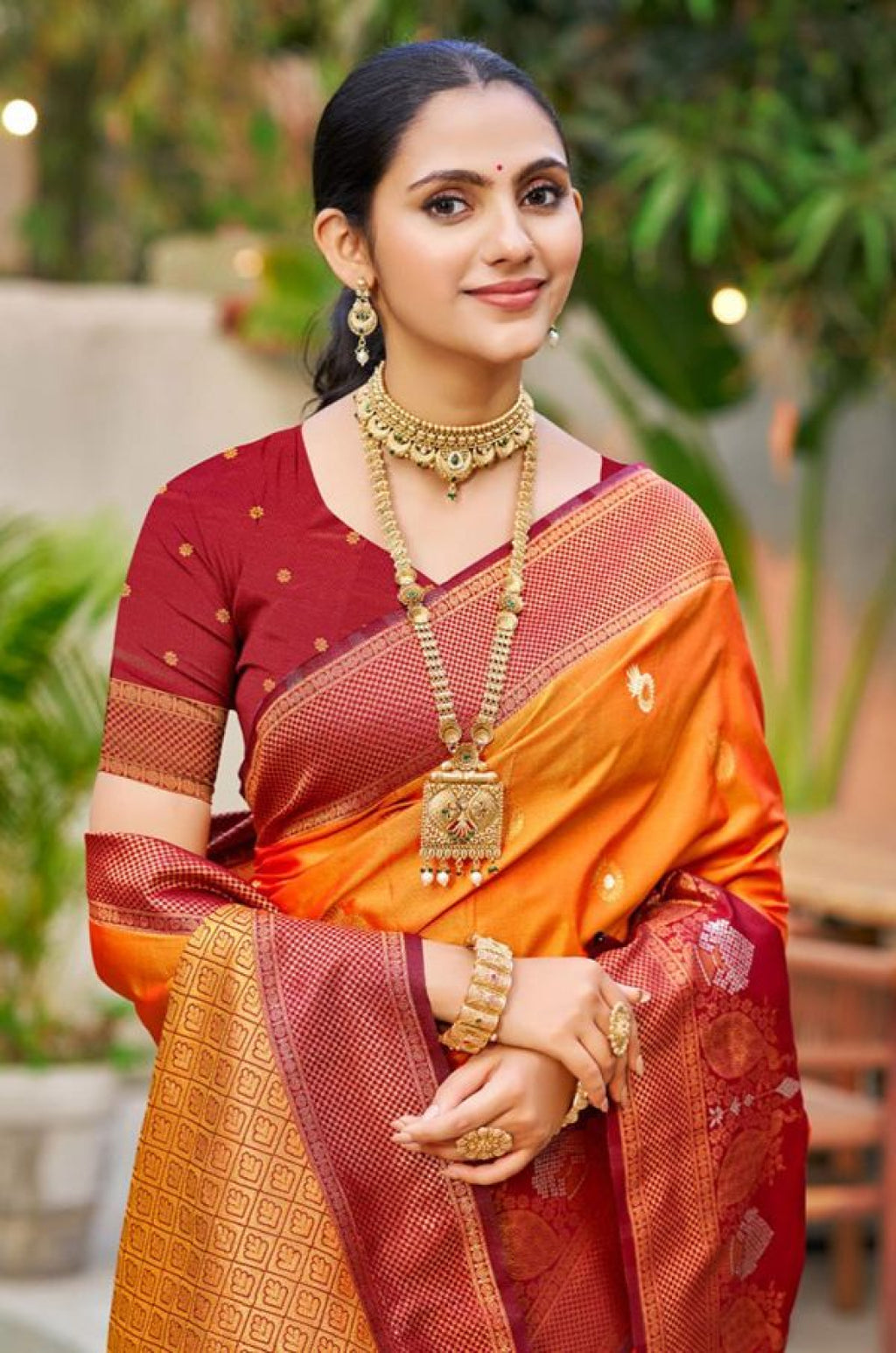 Orange Silk Sarees - SFSGM124305