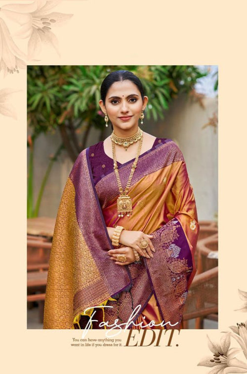 Orange Silk Sarees - SFSGM124307