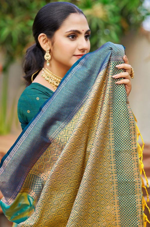 Green Silk Sarees - SFSGM124308