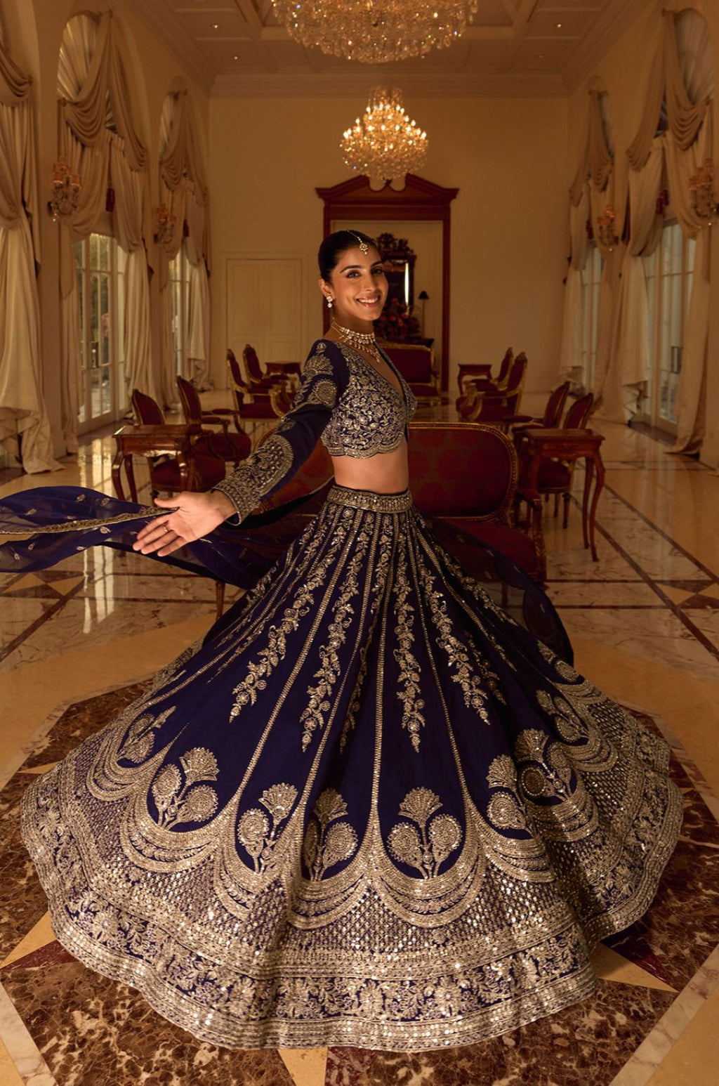 Purple Silk Lehenga Choli - SFYS169301R