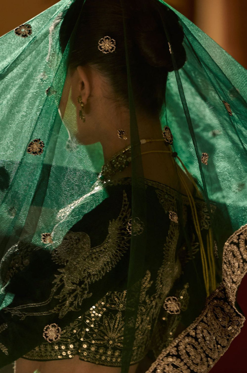 Green Silk Lehenga Choli - SFYS169303R
