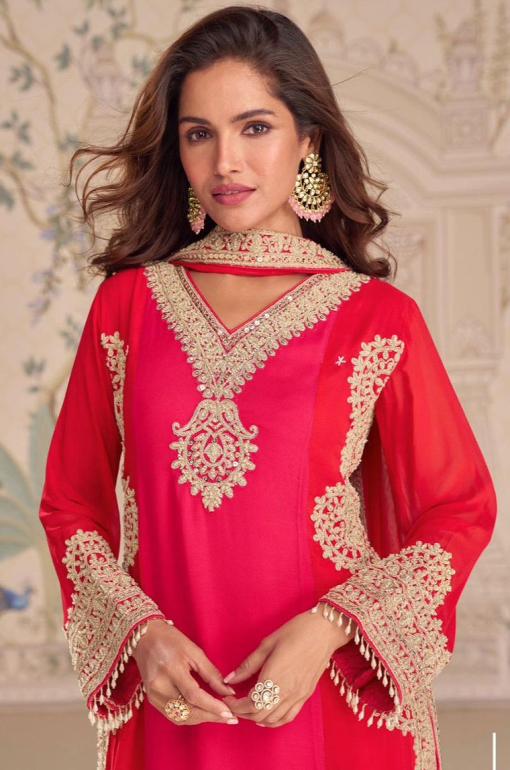 Rani Pink Georgette Salwar Kameez - SFSMT58401R