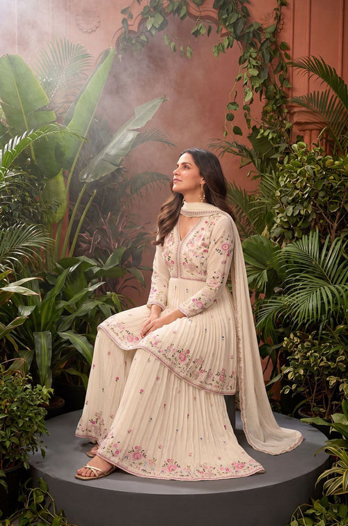 Cream Other Salwar Kameez - SFEDC32101R