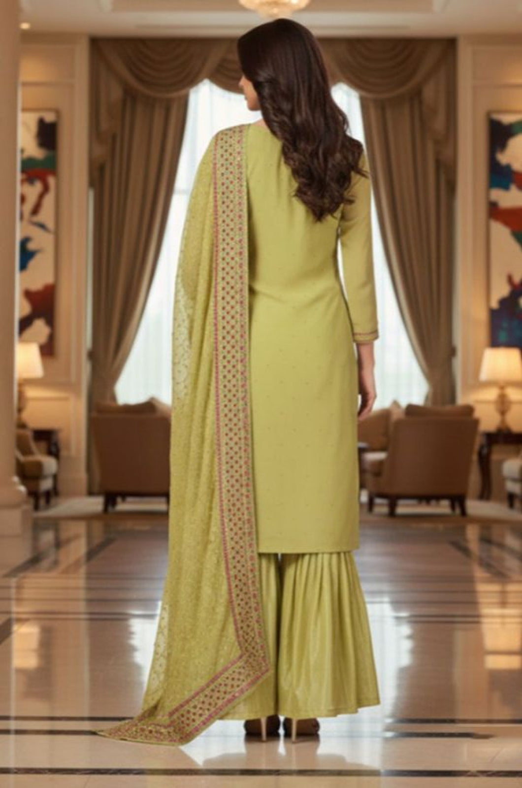 Green Georgette Salwar Kameez - SFSA570502