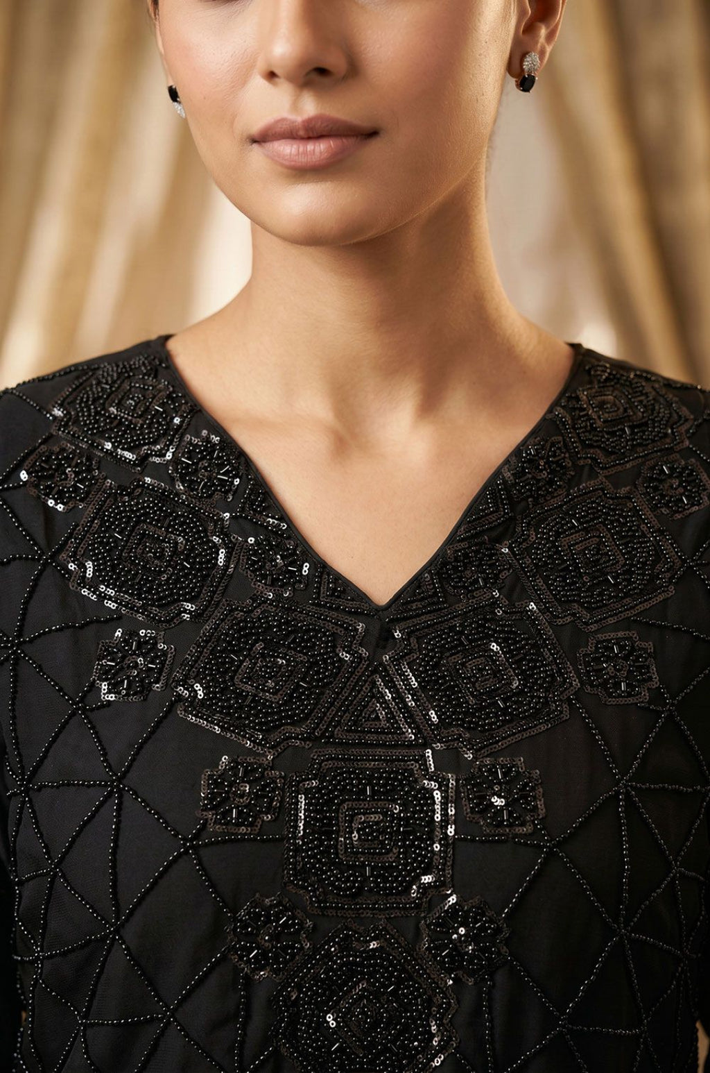 Black Other Salwar Kameez - SFEDC30701R
