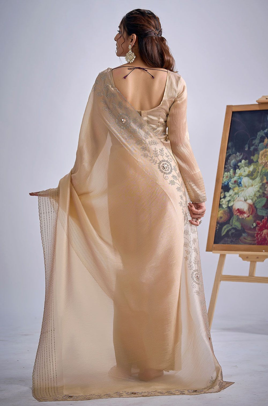 Beige Kanjivaram Sarees - SFSA571701