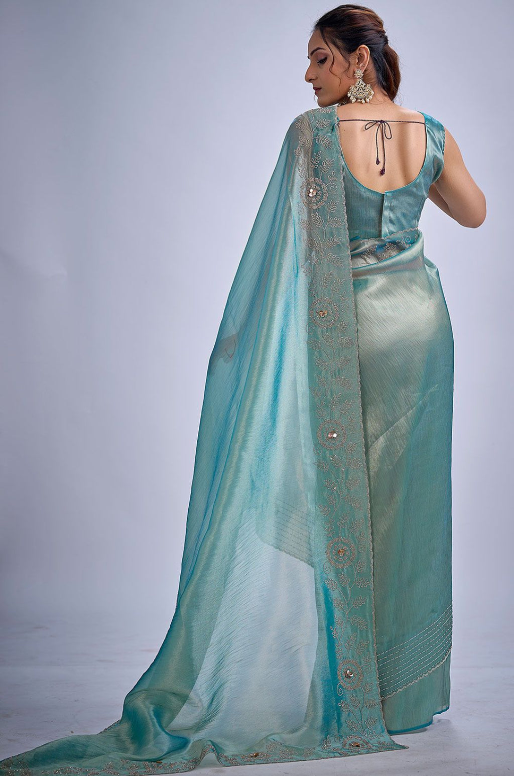 Turquoise Kanjivaram Sarees - SFSA571702