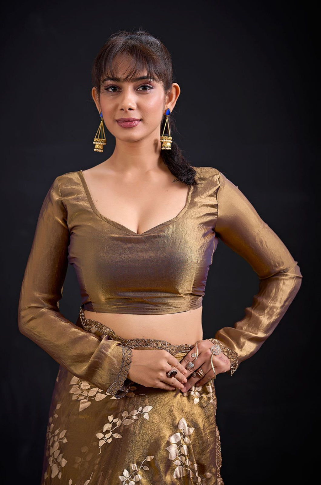 Green Satin Sarees - SFSA571801