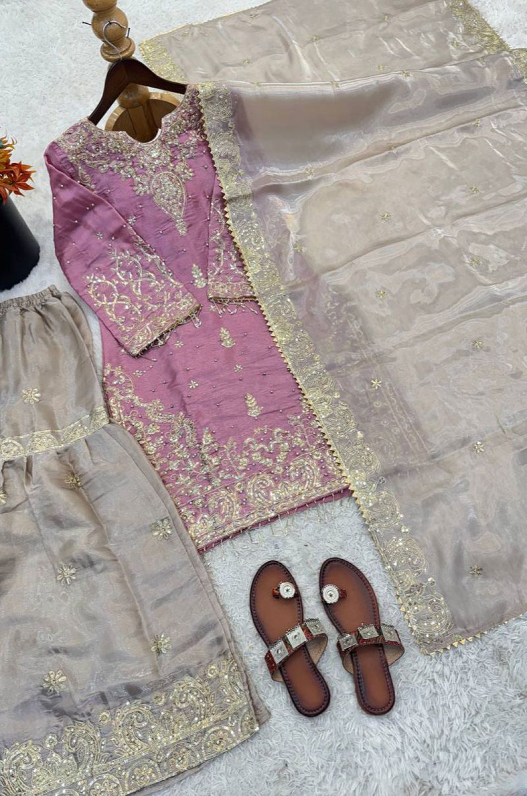 Pink Art Silk Salwar Kameez - SFFK36205R