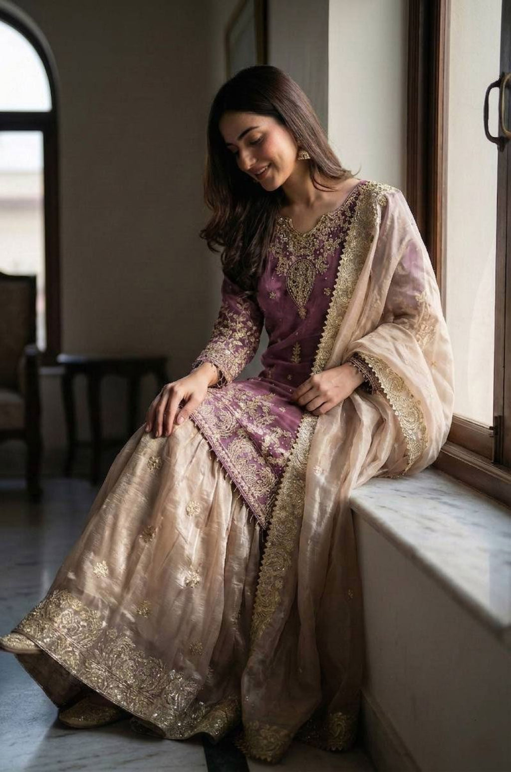 Pink Art Silk Salwar Kameez - SFFK36205R