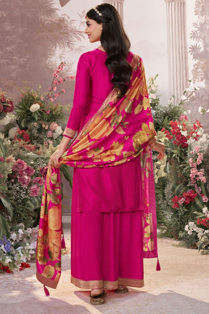 Rani Pink Dola Silk Salwar Kameez - SFVNF2112R