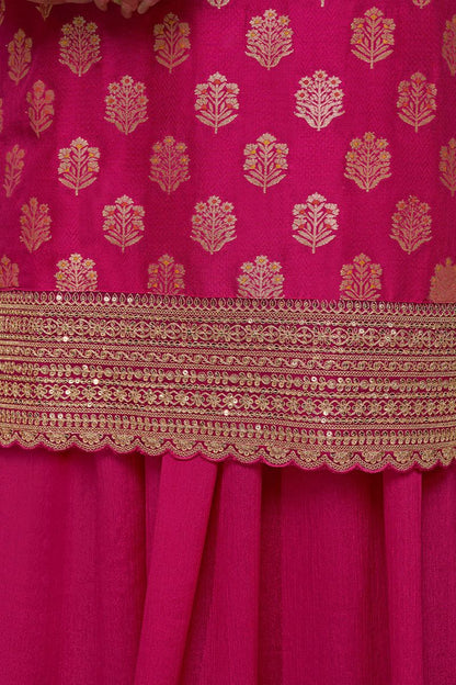 Rani Pink Dola Silk Salwar Kameez - SFVNF2115R