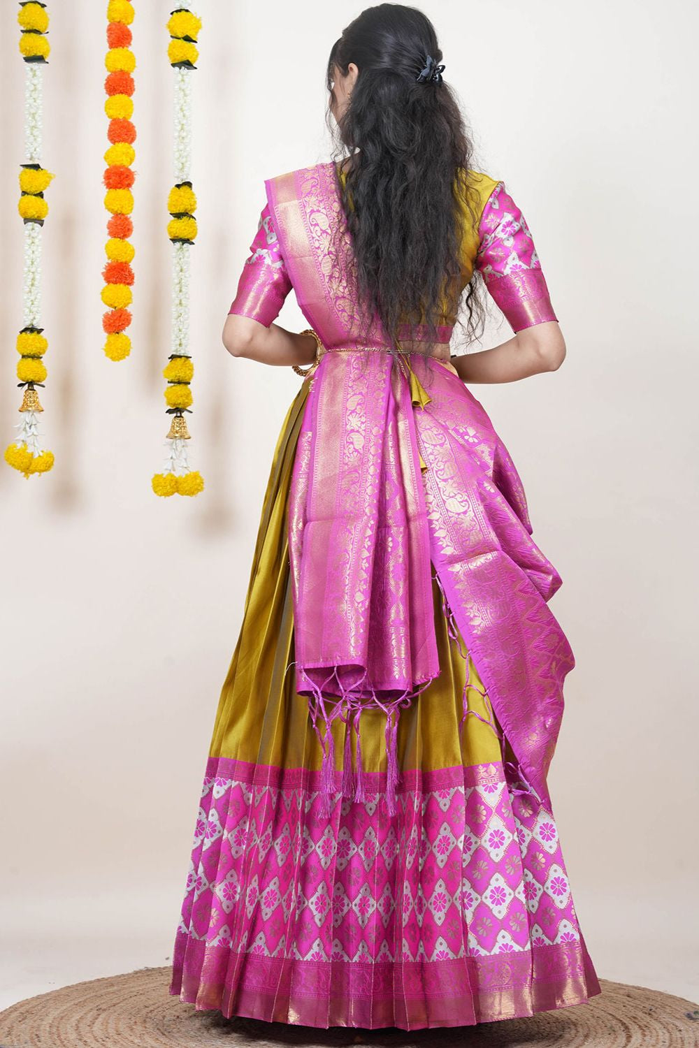 Yellow Silk Sangeet Lehenga Choli  Lehenga Choli - SFROY538505