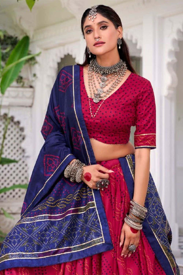 Pink Tussar Silk Sangeet Lehenga Choli  SFROY552403